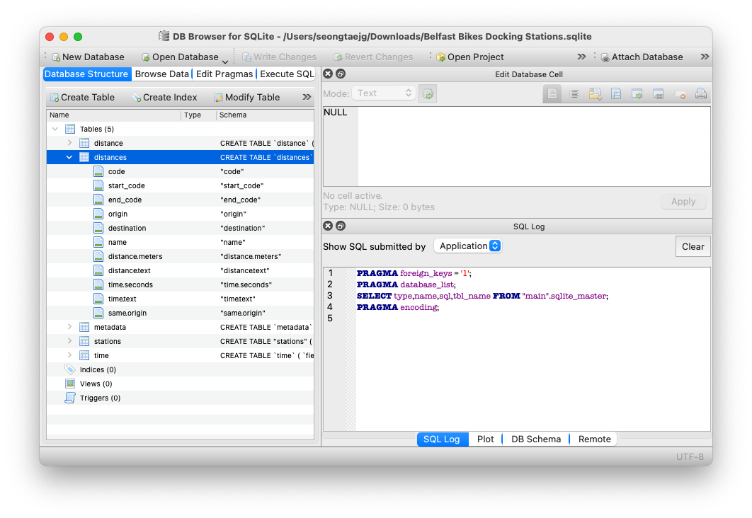DB Browser for SQLite 界面截图 1